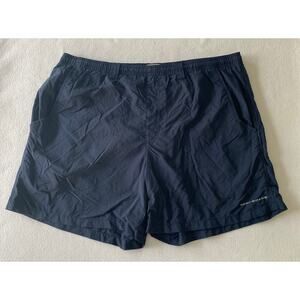 Columbia Men's Large Shorts PFG Omni-Shade Mesh Lined Navy 38-40”Wx5.5”L XM4459